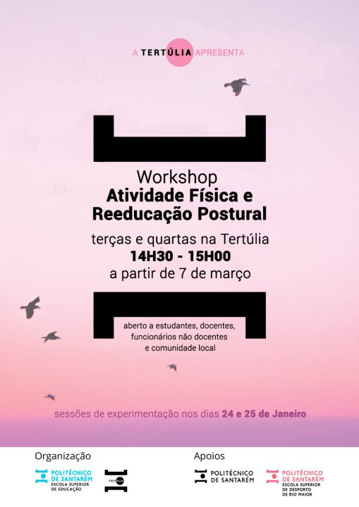 Cartaz Workshop Atividade Física e Reeducação Postural