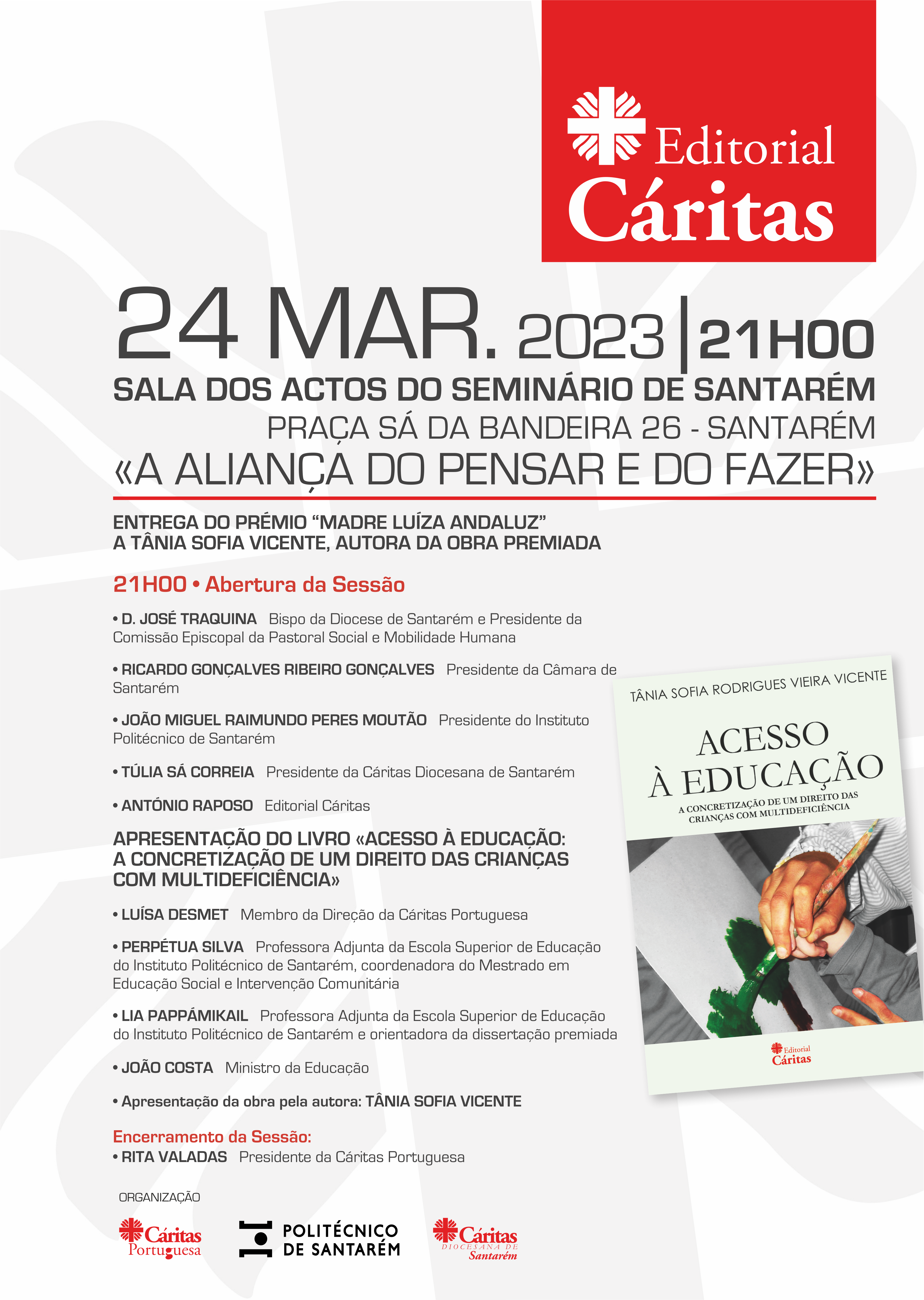 Cartaz Programa lançamento de livro