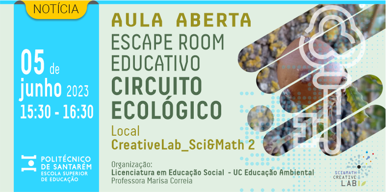 Aula aberta - circuito ecológico do campus do IPSantarém