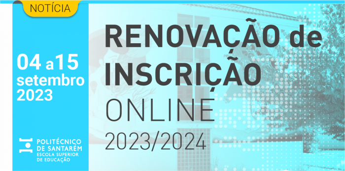 Renovação de inscrição 2023/2024