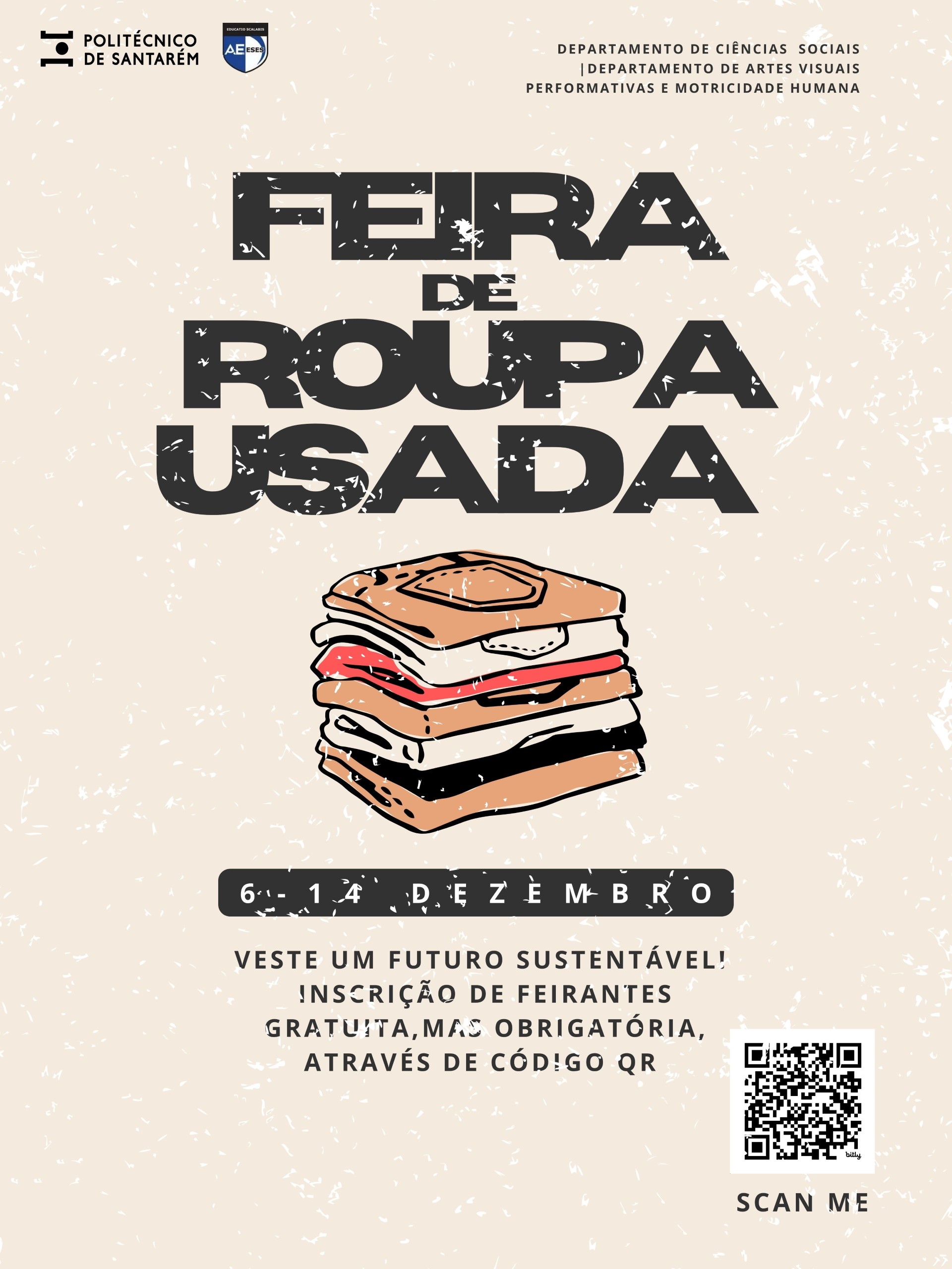 Cartaz Feira de Roupa Usada