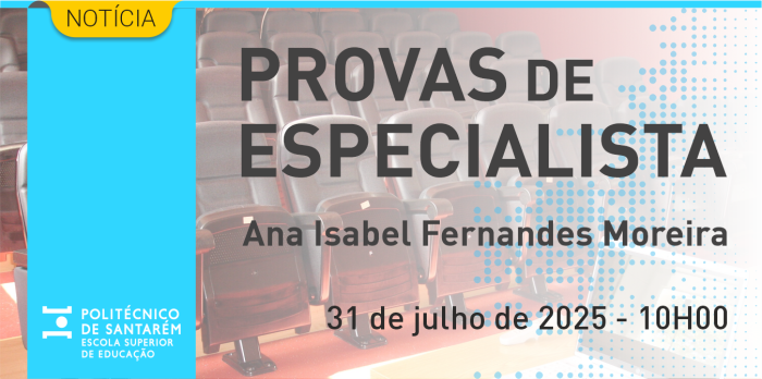 prova de especialista Ana Isabel Fernandes Moreira