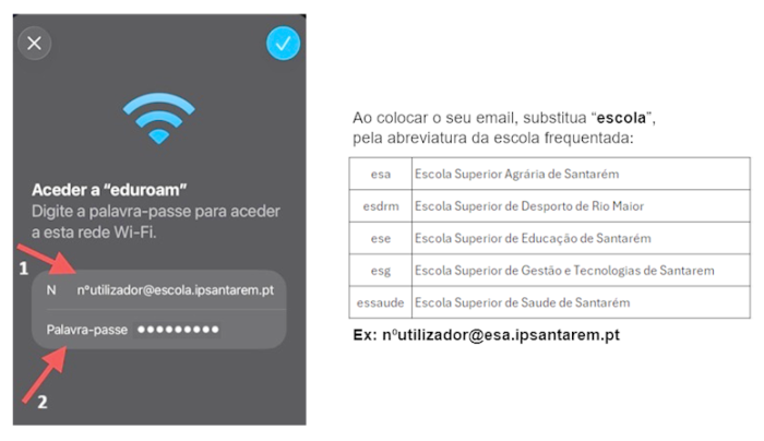 Autenticação da rede eduroam no iPhone