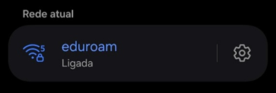 Rede eduroam ligada no Android