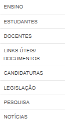 Menu Ensino