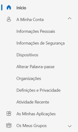 Alterar palavra-passe
