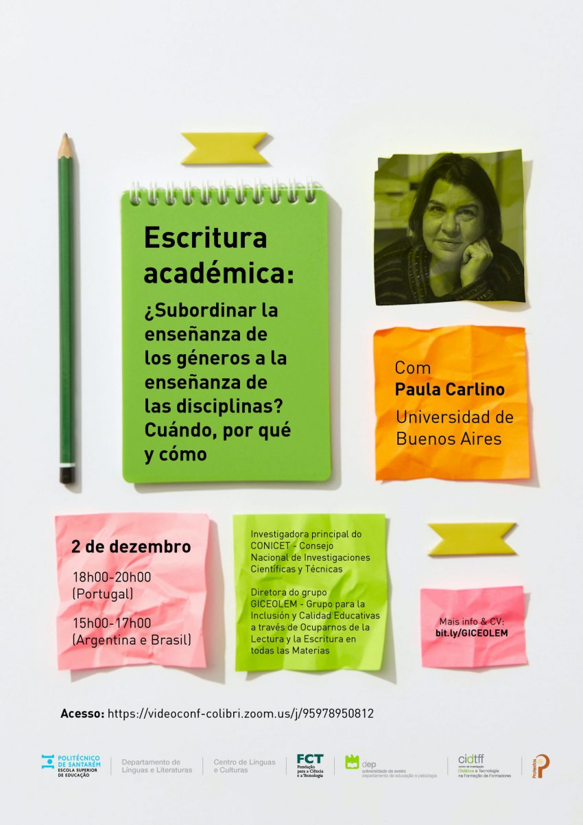 cartaz escritura academica